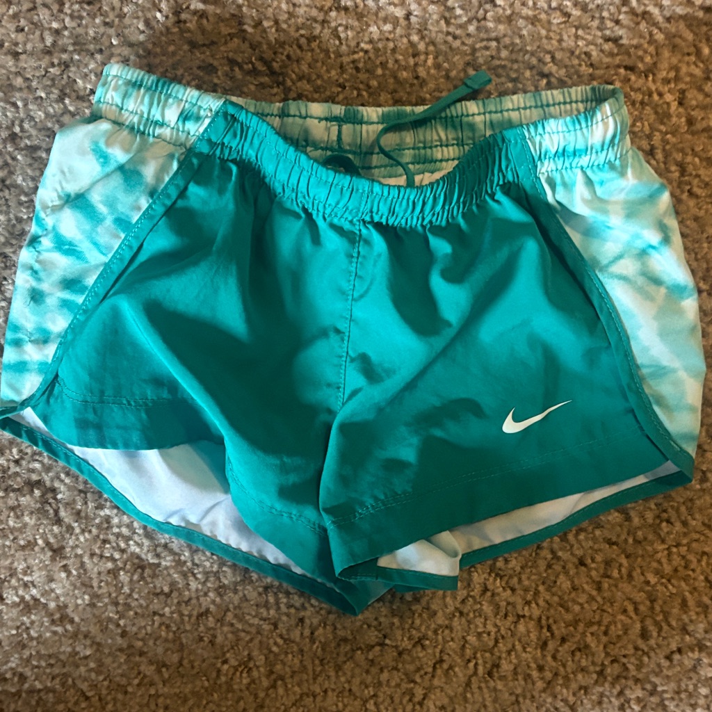 Nike Kids Teal And White Shorts